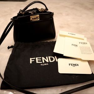 Fendi Micro Peekaboo in Black